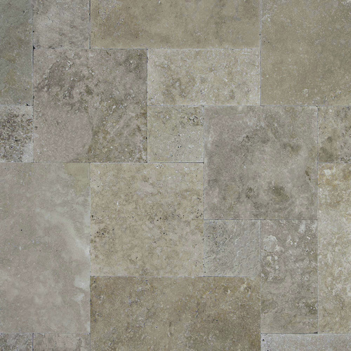 Thumbnail - WOHNRAUSCH Wand- und Bodenfliese »Tosca Ecomix«, 0,74 m², Römischer Verband, Travertin, beige/braun, matt, getrommelt