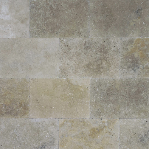 Thumbnail - WOHNRAUSCH Wand- und Bodenfliese »Tosca Ecomix«, LxBxH: 61 x 40,6 x 1,2 cm,Travertin, beige/braun, matt, getrommelt