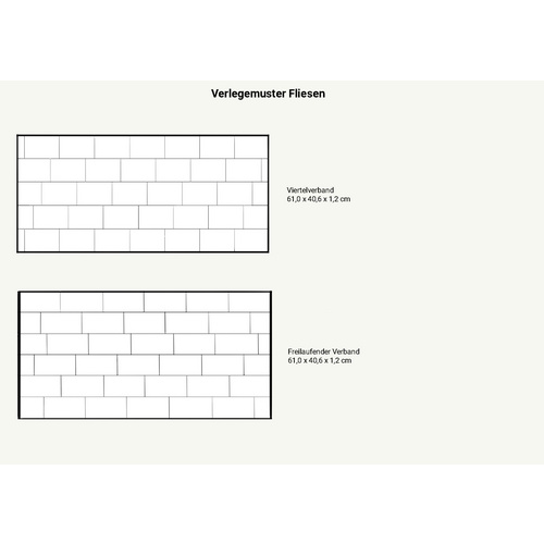 WOHNRAUSCH Wand- und Bodenfliese »Tosca Ecomix«, LxBxH: 61 x 40,6 x 1,2 cm,Travertin, beige/braun, matt, getrommelt