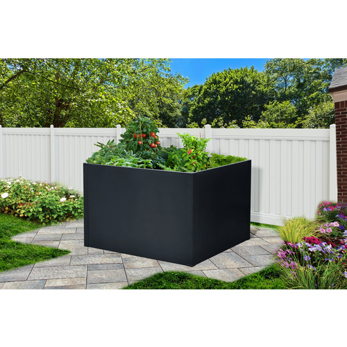 FLORAWORLD Hochbeet, anthrazit, modernes...