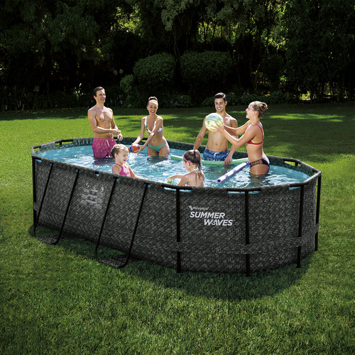 SUMMER WAVES® Pool »Active«, grau, BxHxL: 250 x 100 x 424 cm