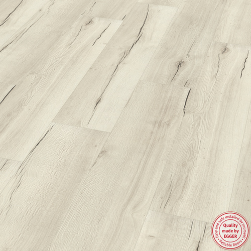 EGGER Laminat »Home«, Creston Eiche weiß (EHL105), BxL: 1292 x 246 mm - beige