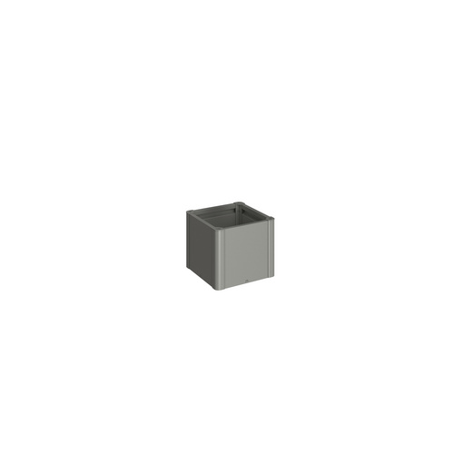 Biohort Quarzgrau Metallic Hochbeet "Belvedere Mini 05X05; Verschiedene Farben" 53X53x45 Cm Extrem Langlebig Aus Metall von Baur - Image 3