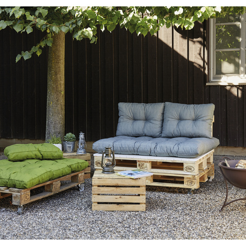 MADISON Sitzkissen »Basic«, , grau, unifarben, BxL: 120 x 80 cm