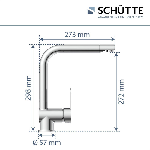 SCHÜTTE Spültischarmatur »Rio«, Messing, glänzend, ⅜