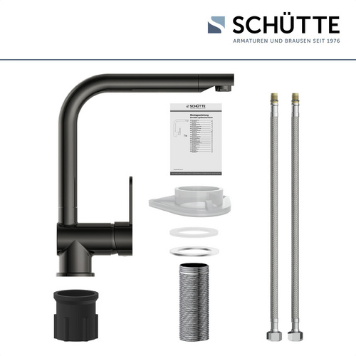 Thumbnail - SCHÜTTE Spültischarmatur »Rio«, Messing, glänzend, ⅜" und ½" - silberfarben