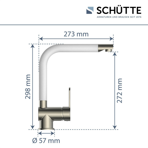 SCHÜTTE Spültischarmatur »Rio«, Messing, matt, ⅜