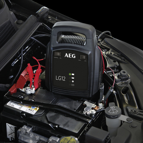 Thumbnail - AEG Batterieladegerät »LG12«, für alle gängigen 12 V Autobatterien - schwarz
