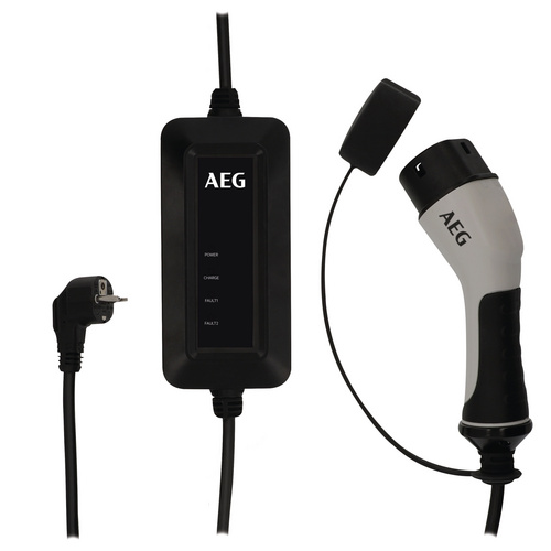 Image of AEG Ladegerät, integriertes 5 m Ladekabel - schwarz