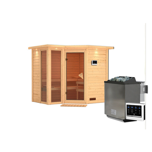 KARIBU Sauna »Kunda«, inkl. 9 kW Bio-K... KARIBU Sauna »Kunda«, inkl. 9 kW Bio-K...