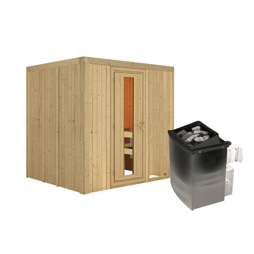 KARIBU Sauna »Rakvere«, inkl. 9 kW Sau... KARIBU Sauna »Rakvere«, inkl. 9 kW Sau...