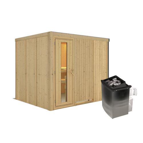 KARIBU Sauna »Jöhvi«, inkl. 9 kW Saun...