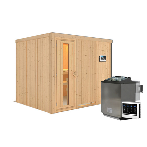 KARIBU Sauna »Jöhvi«, inkl. 9 kW Bio-... KARIBU Sauna »Jöhvi«, inkl. 9 kW Bio-...