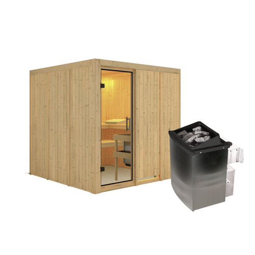 KARIBU Sauna »Valga«, inkl. 9 kW Sauna...