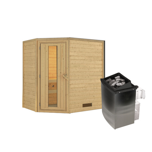 KARIBU Sauna »Svea«, inkl. 9 kW Saunao...