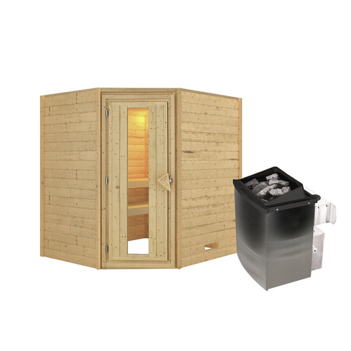 KARIBU Sauna »Mia«, inkl. 9 kW Saunaof...