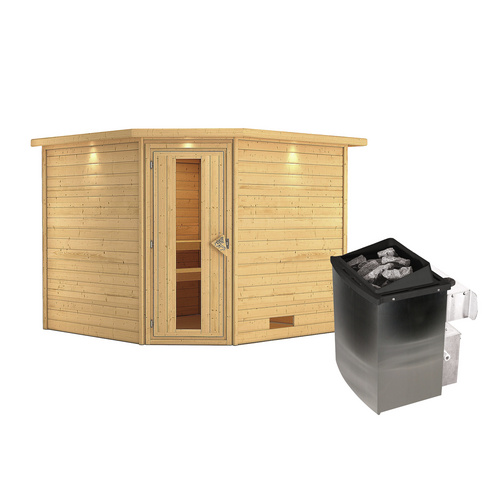 KARIBU Sauna »Leona«, inkl. 9 kW Sauna...