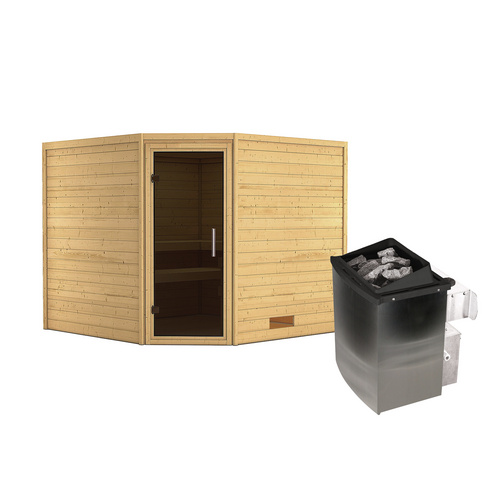 KARIBU Sauna »Leona«, inkl. 9 kW Sauna...