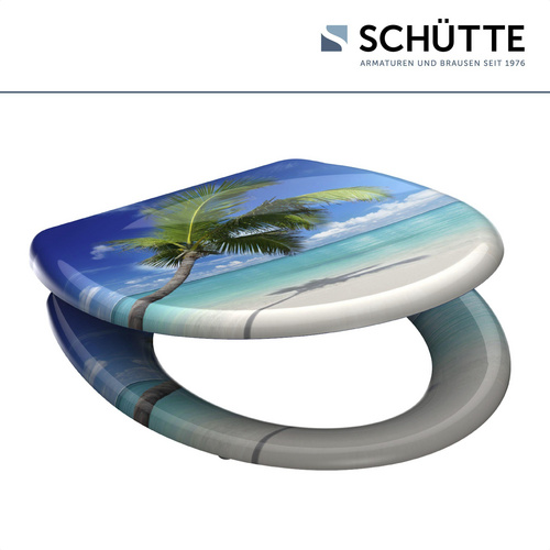 Schütte WC-Sitz Carribean Duroplast mit Absenkautomatik & Schnellverschluss