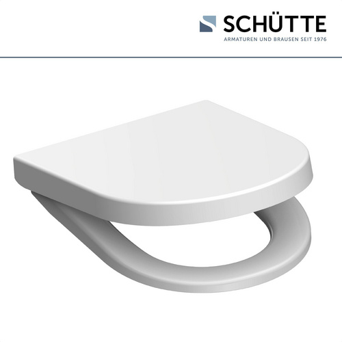 SCHÜTTE WC-Sitz »White«, Duroplast, D-Form,  mit Softclose-Funktion – weiss