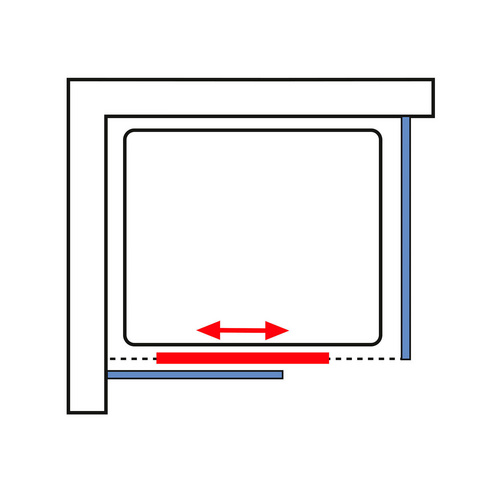 Thumbnail - SCHULTE Komplettdusche »Express Plus Ibiza«, Anschlagrichtung: links, weiß/aluminiumfarben - silberfarben