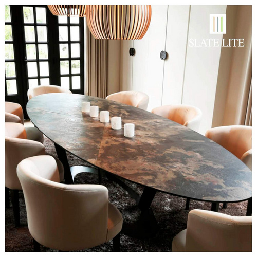 Thumbnail - SlateLite Schieferfurnier »Rustique«, bunt, Leicht-Schiefer - grau