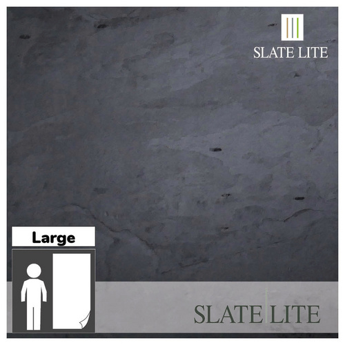 SlateLite Schieferfurnier »Nero«, bunt, Leicht-Schiefer - grau