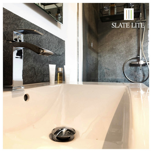 Thumbnail - SlateLite Schieferfurnier »Silver Grey«, bunt, Leicht-Schiefer - grau