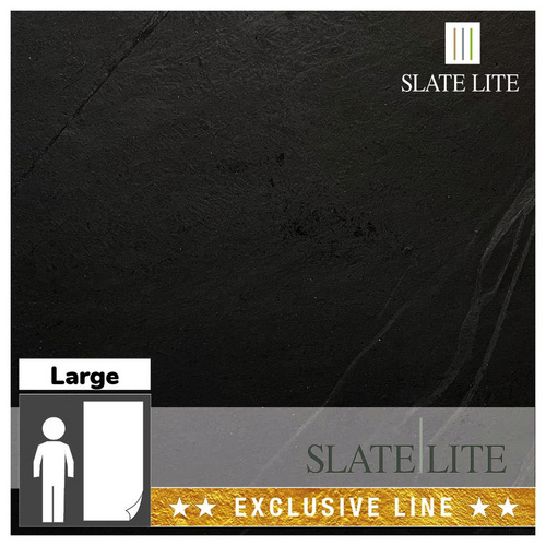 SlateLite Schieferfurnier »Terra Noir Diagonal«, bunt, Leicht-Schiefer - grau