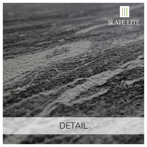 Thumbnail - SlateLite Marmorsteinfurnier »Dark Creek«, bunt, Leicht-Schiefer - grau