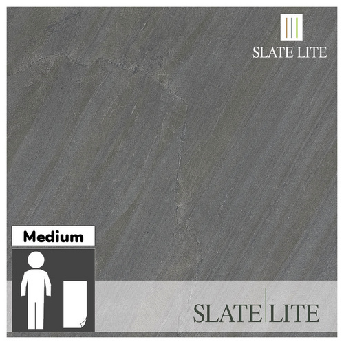 SlateLite Schieferfurnier »D. Black 45Grad«, bunt, Leicht-Schiefer - grau