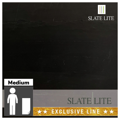 SlateLite Schieferfurnier »Black Line«, bunt, Leicht-Schiefer - grau