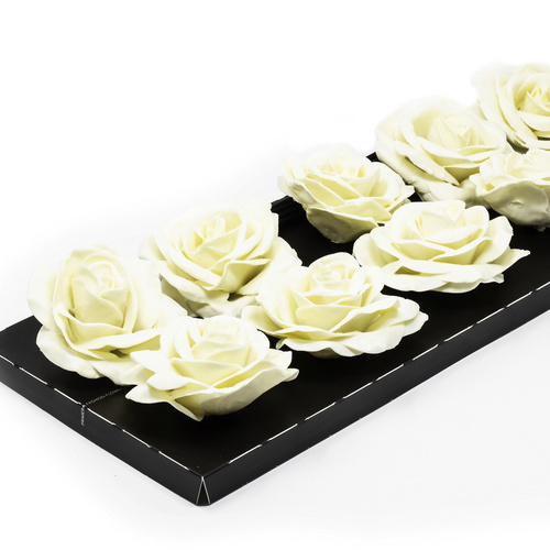 Flowerbox Wachsrose - weiss