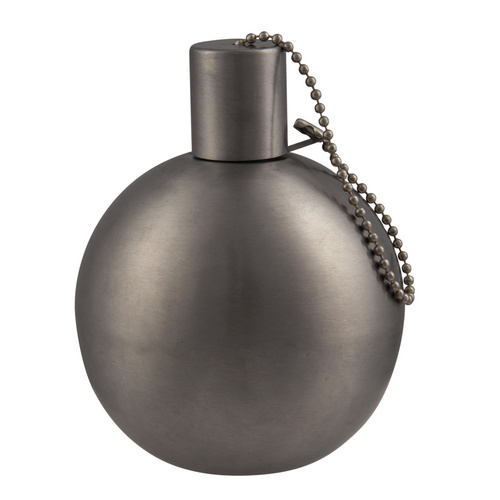 Thumbnail - HAPPY PEOPLE Tischfackel, Höhe: 13 cm, Edelstahl, silberfarben