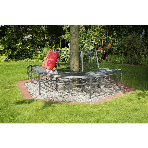 Thumbnail - GREEMOTION Baumbank »Toulouse«, Metall, 3-Sitzer, BxHxT: 195 x 100 x 104 cm - grau