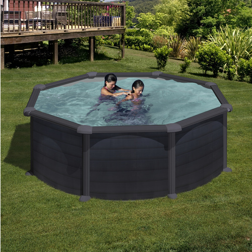 Gre Rundpool Graphite KITPR358GF (Set)