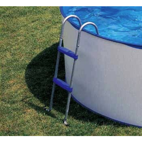 GRE Pool-Leiter, stahlfarben, für röhr...