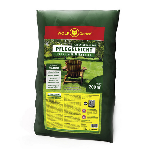 WOLF GARTEN Rasensamen, 5 kg, ausreichend für 200 m²