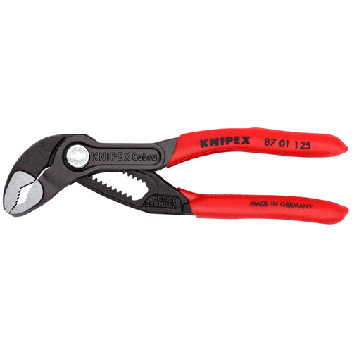KNIPEX Wasserpumpenzange, Wasserpumpenzange Cobra 87 01 125 SB - rot