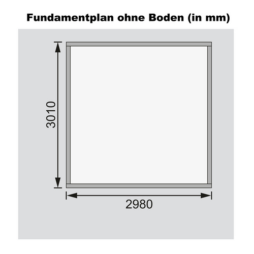 KARIBU Ferienhaus »ASKOLA 6«, Holz, BxHxT: 302 x 216 x 306 cm (Außenmaße inkl. Dachüberstand) - beige |  Fichte  |  9 m²