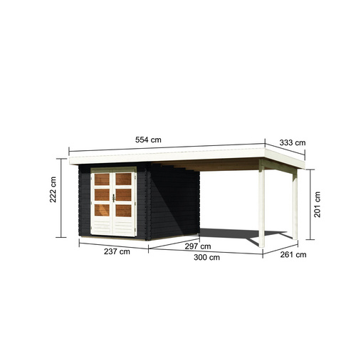 KARIBU Gartenhaus »Bastrup 4«, BxT: 51...