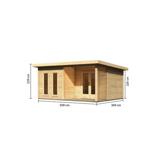 KARIBU Gartenhaus »Radeburg 5«, BxT: 5...