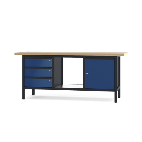 PADOR Werkbank 31 S 304, Höhe/Länge: 85,5x200 cm