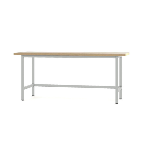 Pador Werktisch Grundmodul 200 cm Lichtgrau