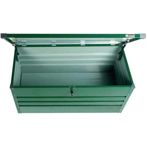 ZIPPER Gartenbox, grün, BxHxT: 130 x 62...