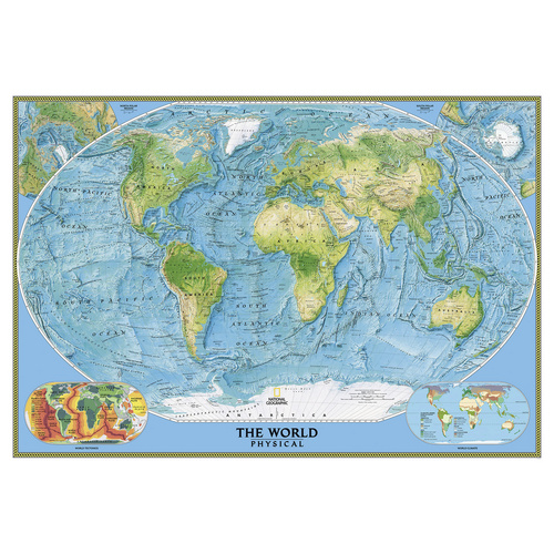 Komar Fototapete The World Physical, glatt, bedruckt, Comic, Retro, mehrfarbig, BxH: 400x280 cm, glatt, bedruckt