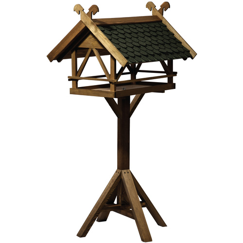 DOBAR Vogelhaus »Westfalen«, BxHxT: 78 x 148 x 62 cm, Holz/Bitumen, braun/grün