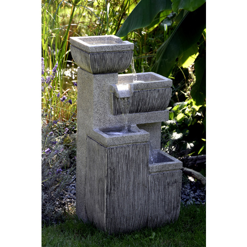 DOBAR Gartenbrunnen, mit 4 Stufen, BxHxL...