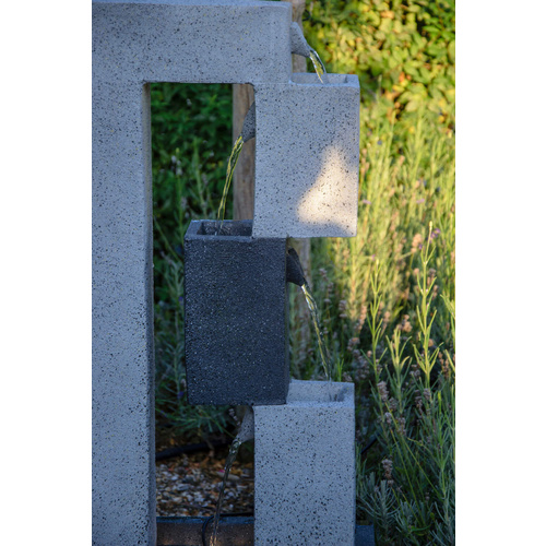 DOBAR Gartenbrunnen, mit 4 Becken, BxHxL...