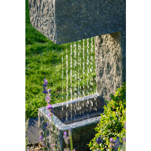 DOBAR Gartenbrunnen, mit Pflanzkasten, B...